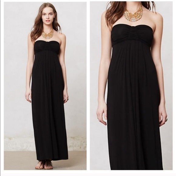COPY - 🎉 Anthropologie Bordeaux Strapless Dress - Picture 1 of 8